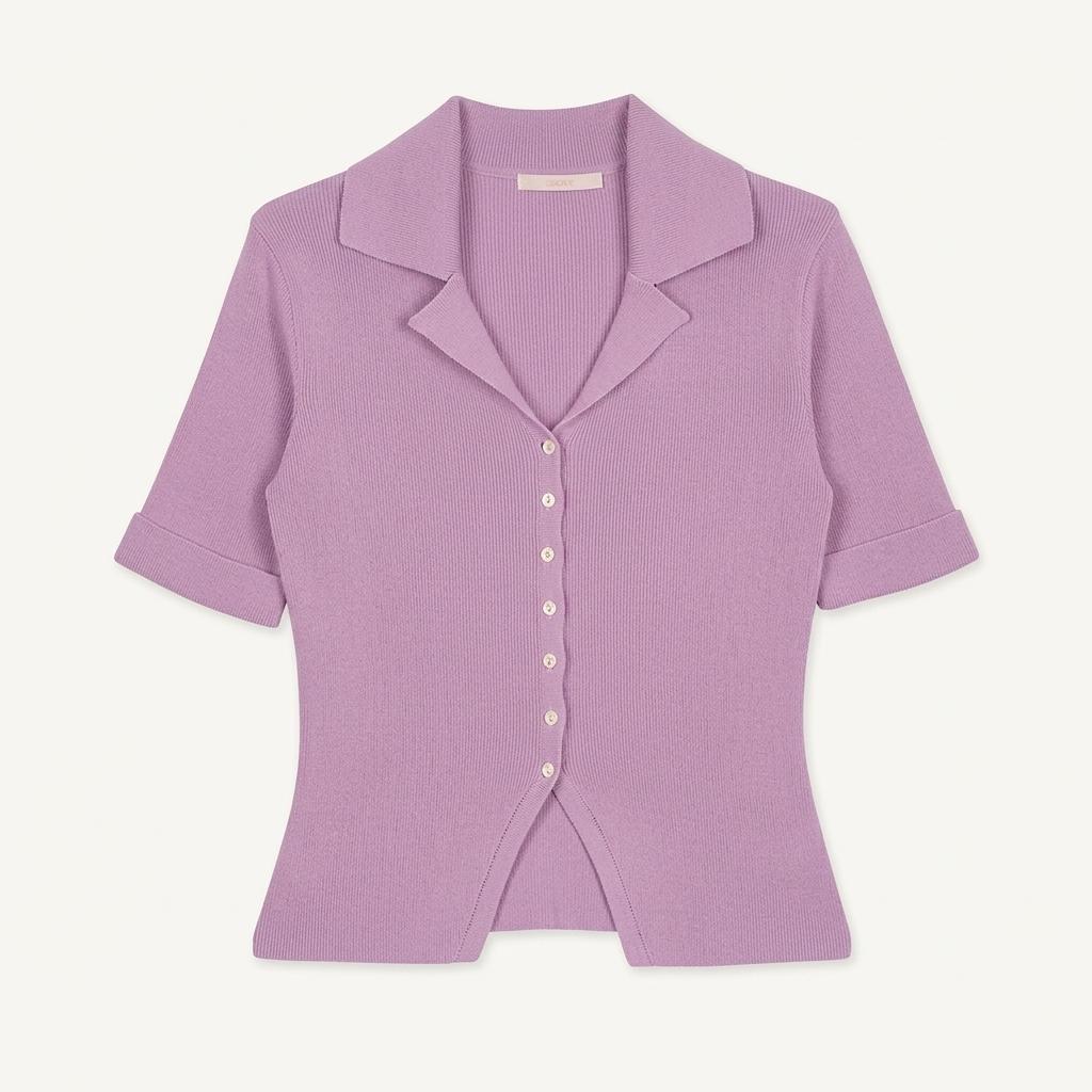 그로브 반팔가디건 퍼플색 SUMMER ALLEN CARDIGAN 1