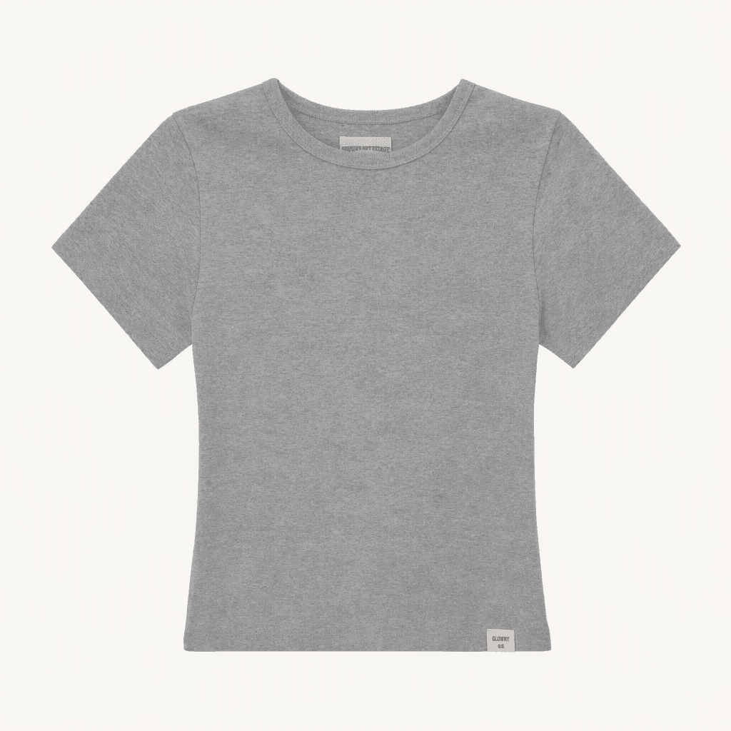 글로니 G BABY TEE (GRAY) 베이비 티셔츠 반팔 1