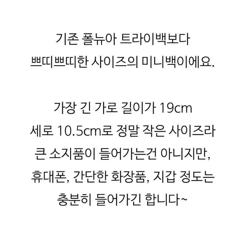 폴뉴아 미니 트라이백 아이보리 8