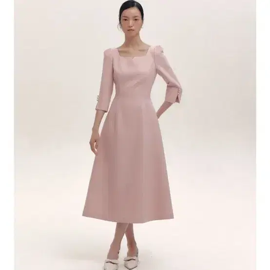 플로움 칵테일 하트넥 원피스cocktail heart neck 핑크 xs 3