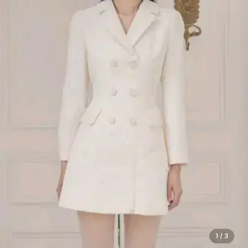 플로움 더블 트위드 미니 드레스 S 4