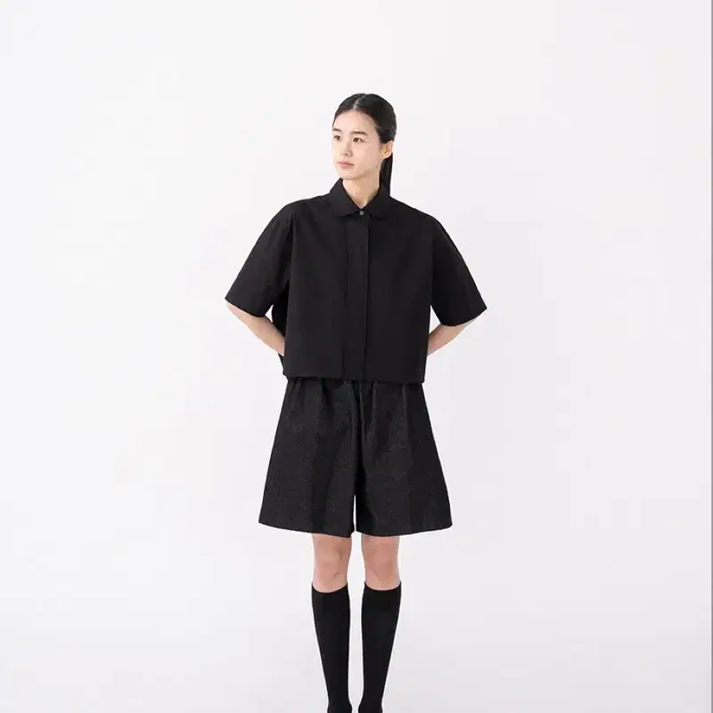 유노이아 포플린 크롭 셔츠 2