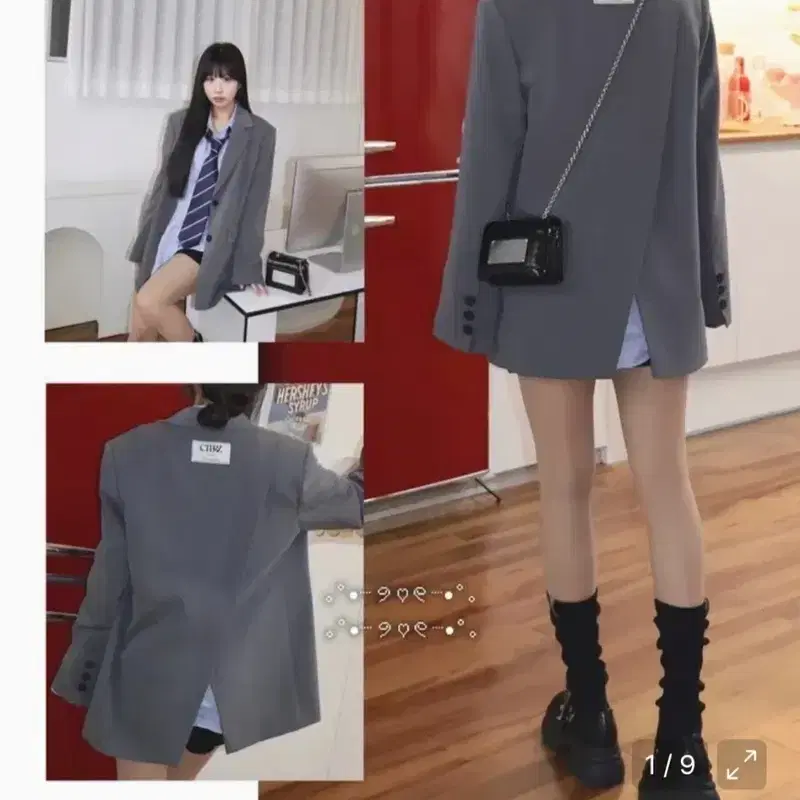 시티브리즈 루즈핏 자켓 그레이 2