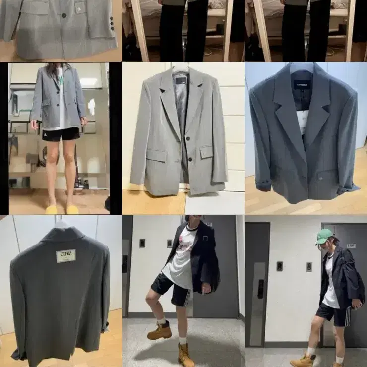 시티브리즈 루즈핏 자켓 그레이 5