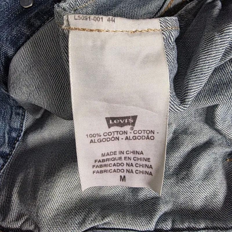 LEVIS 워싱 데님 트러커 베스트 M 7