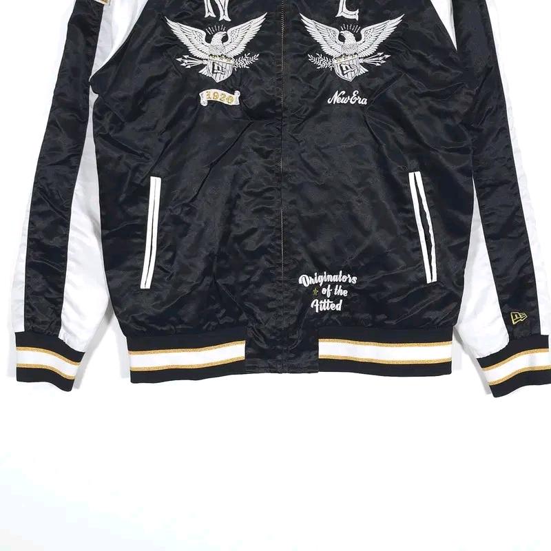 NEW ERA 자수 사틴 스카잔 자켓 M 5