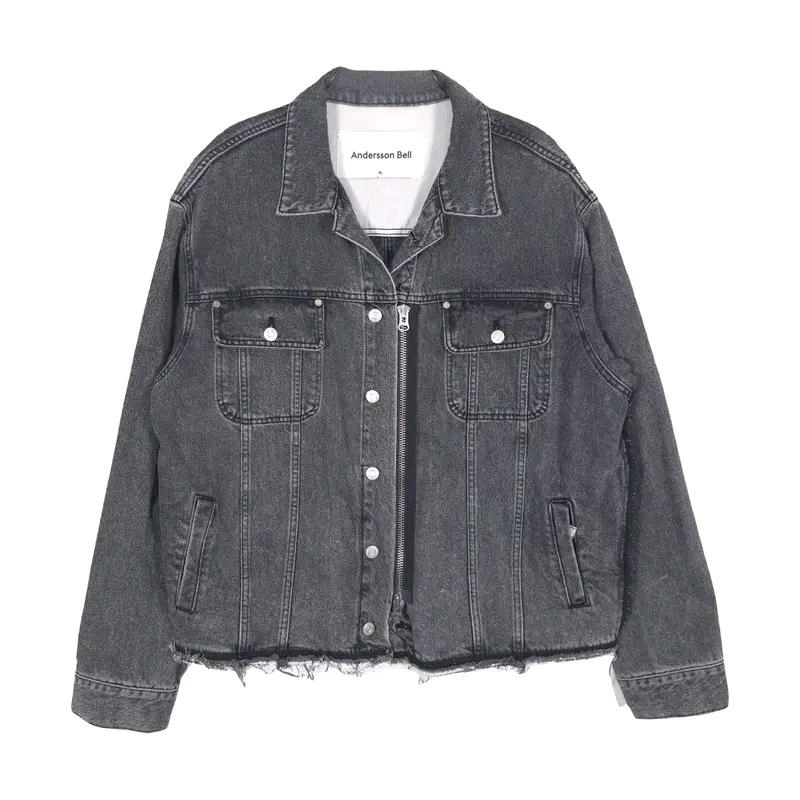 Andersson Bell 디스트로이드 데님 자켓 XL 2