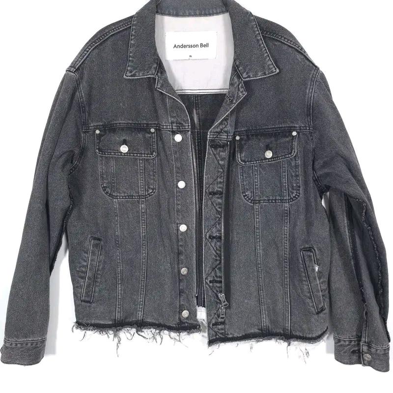 Andersson Bell 디스트로이드 데님 자켓 XL 6