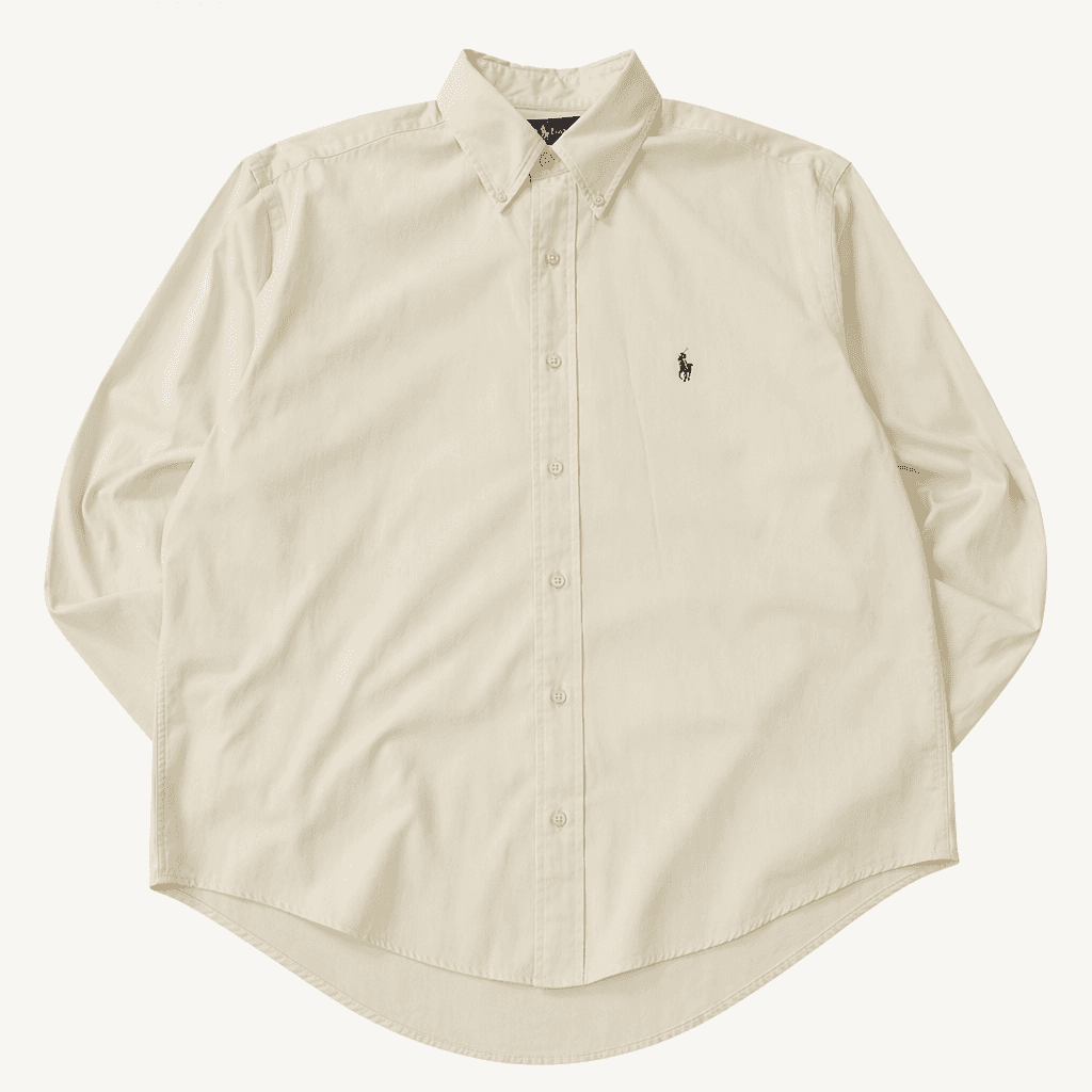 CA885 XL 폴로 야머스 90s 홍콩판 크림화이트 셔츠 남방 1