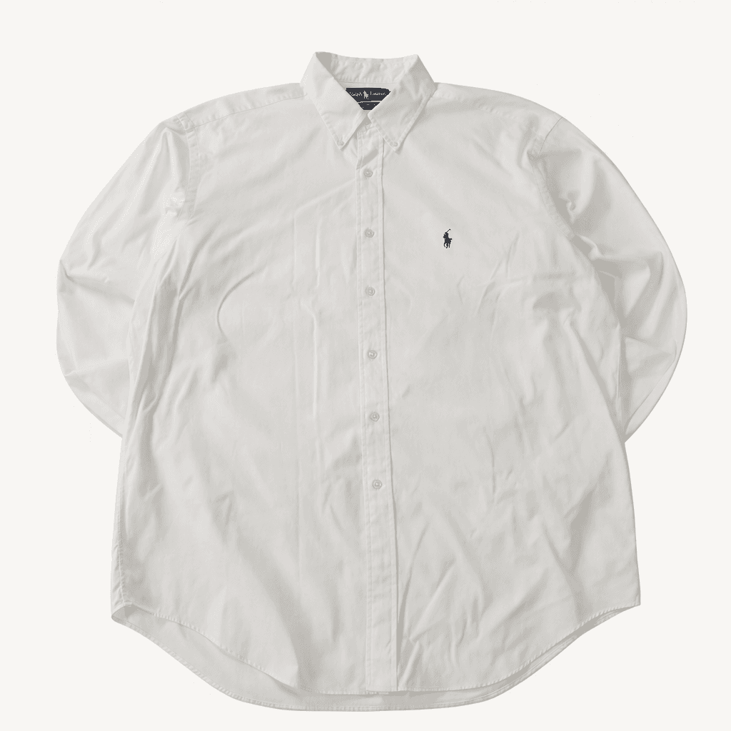 CA889 XL 폴로 야머스 90s 홍콩판 화이트 셔츠 남방