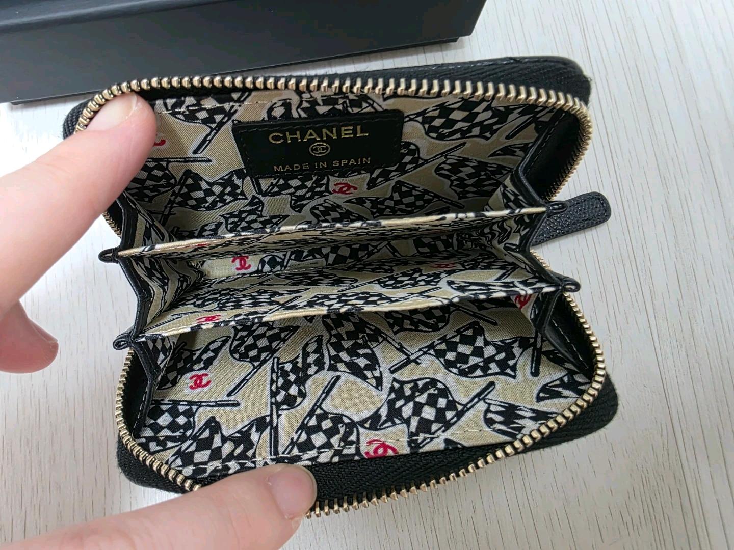 샤넬 캐비어 지퍼돌이 코인퍼스 6