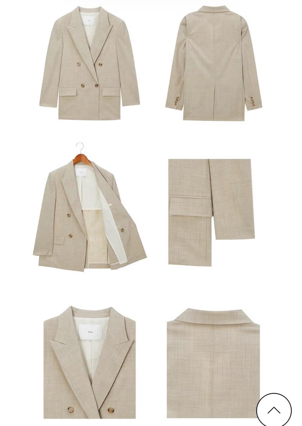 던스트 Unisex 더블 자켓 (Soft Greige) 3