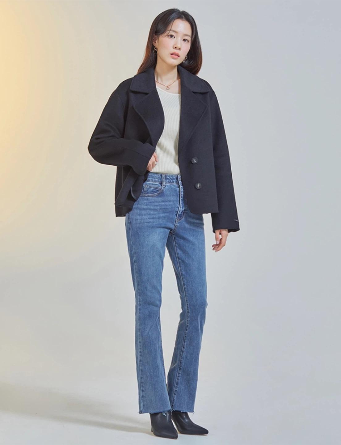 로엠 싱글 코트 블랙 3