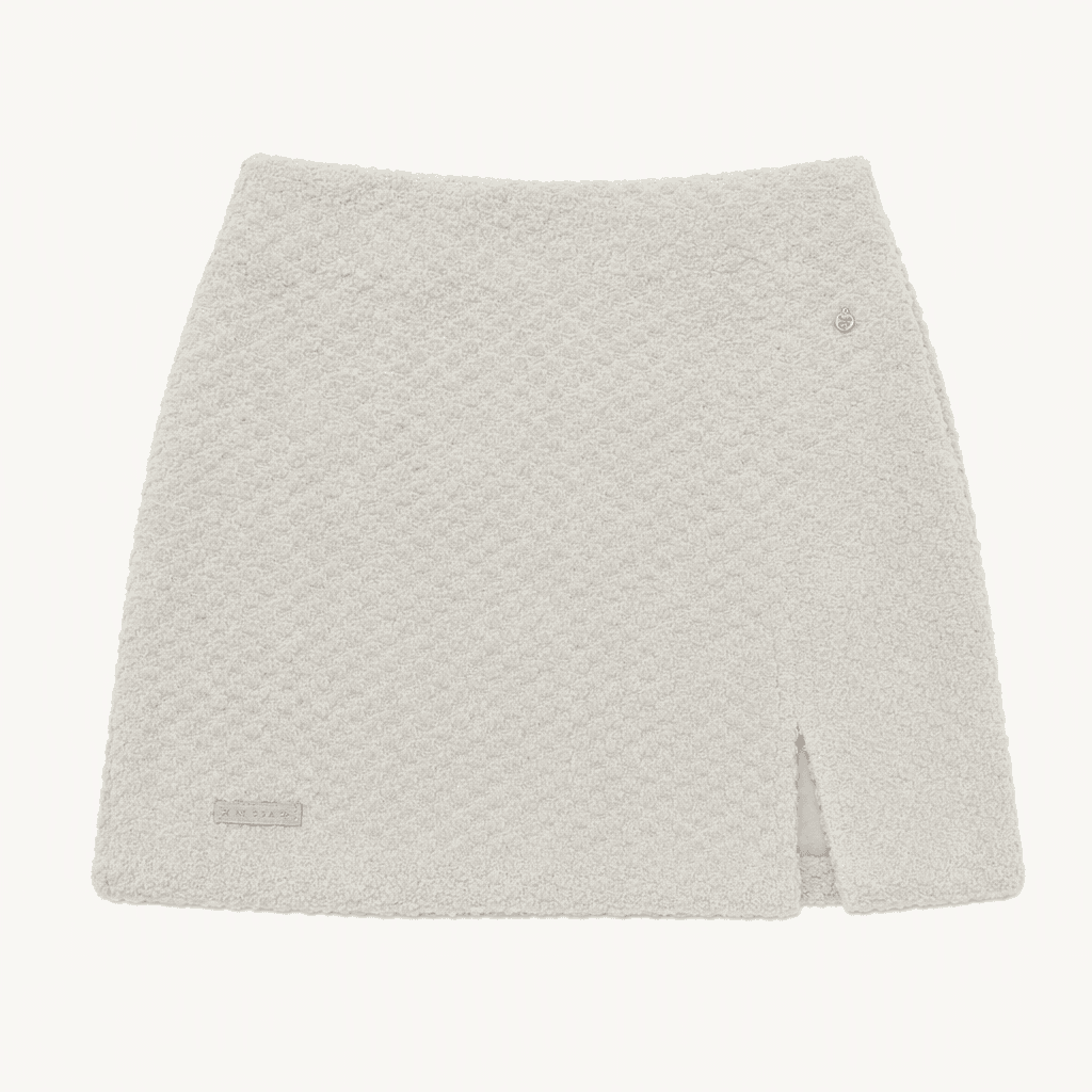 키르시 체리 링클 슬림 스커트 아이보리 1size