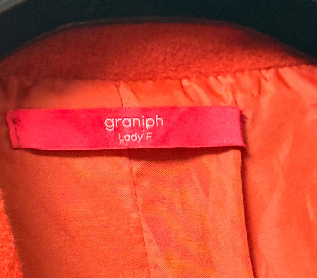 (일본  브랜드) 그라니프 graniph 여성 코트 오렌지색 Lady F 4