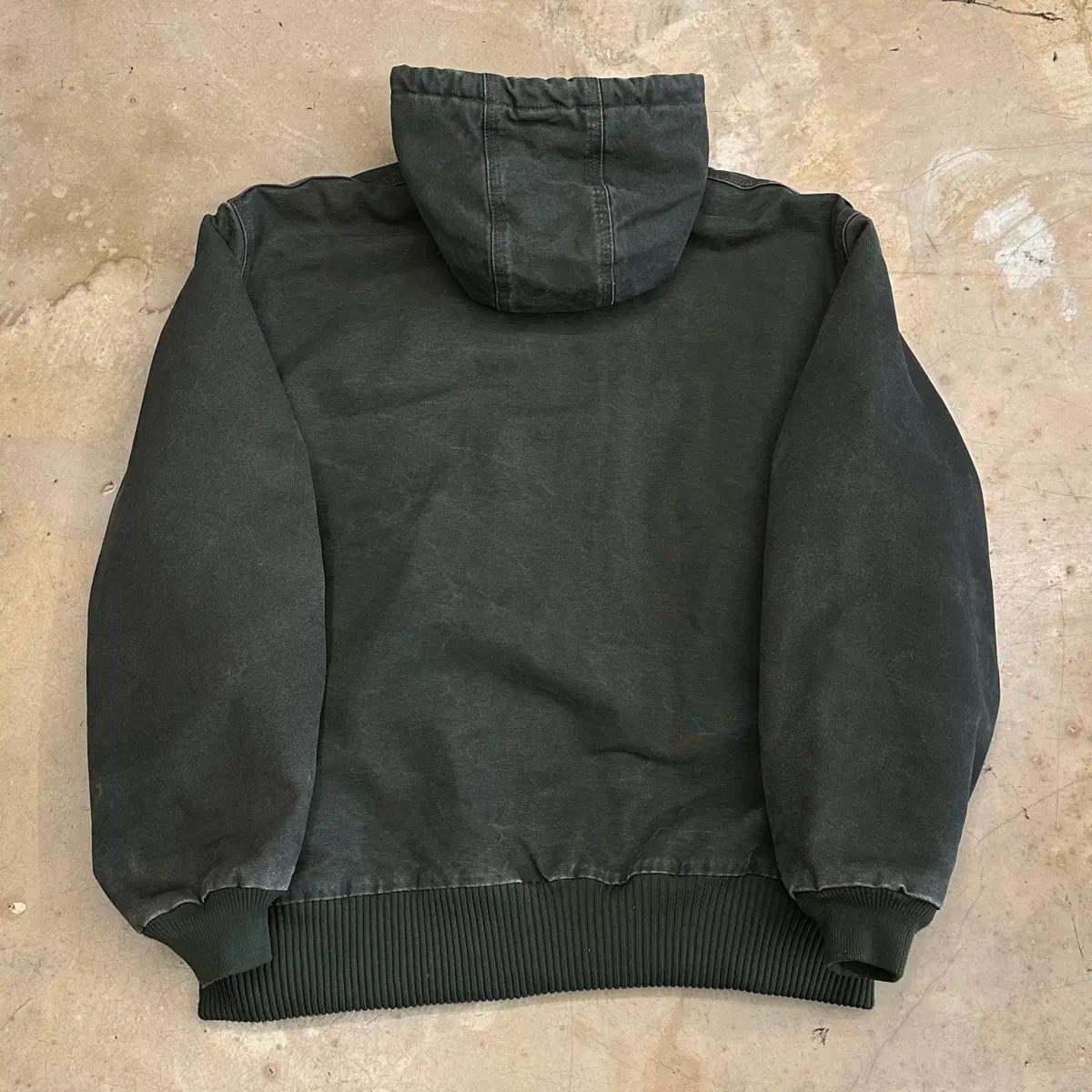 XL 칼하트 J130 덕액티브 카키 후드 자켓 4