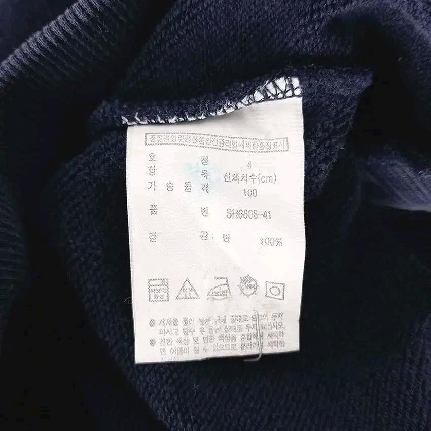 라코스테 남 빅로고 라운드맨투맨 네이비 (HU28318) 8