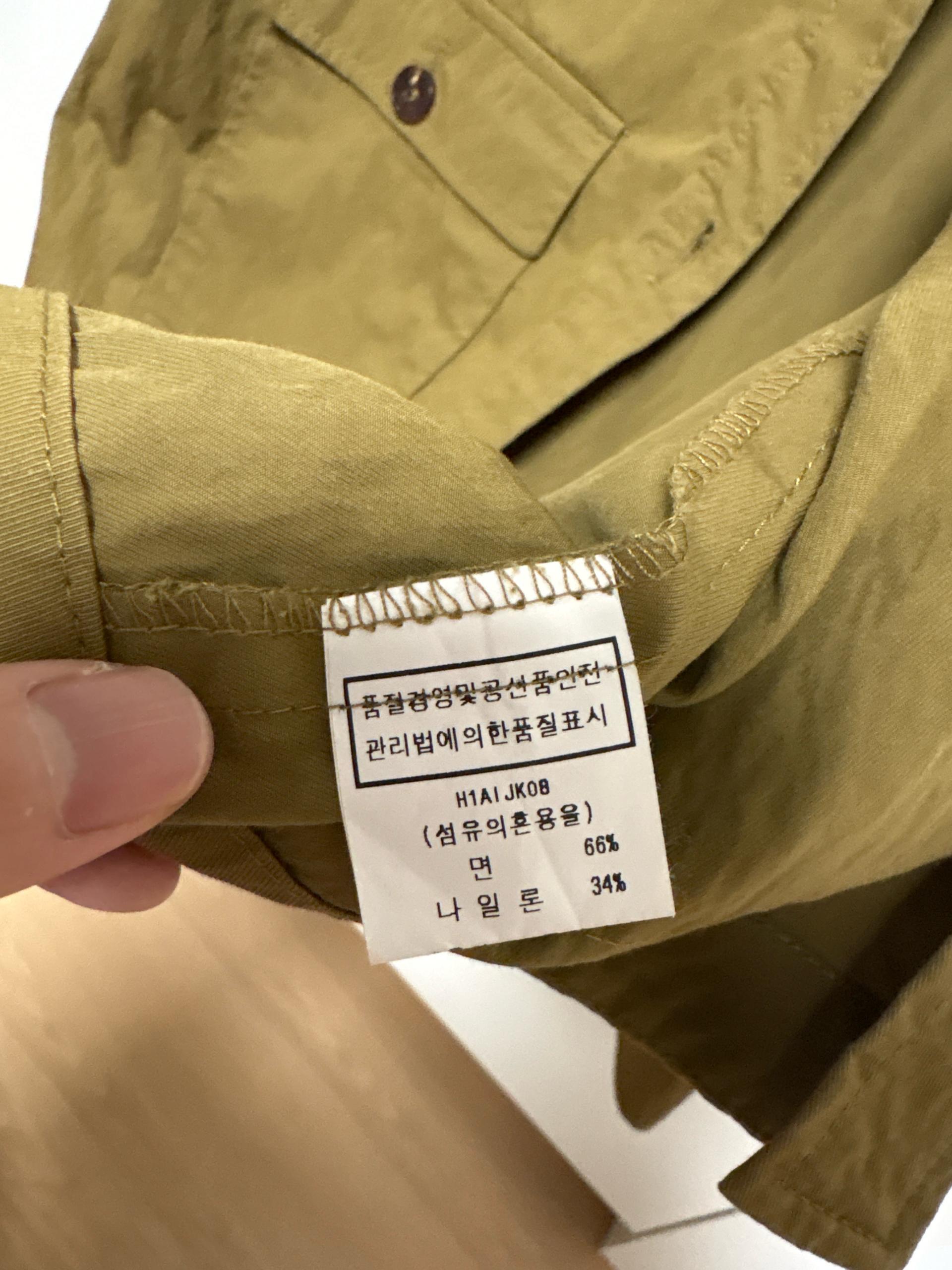레호 카키 크롭 포켓 셔츠 재킷 3