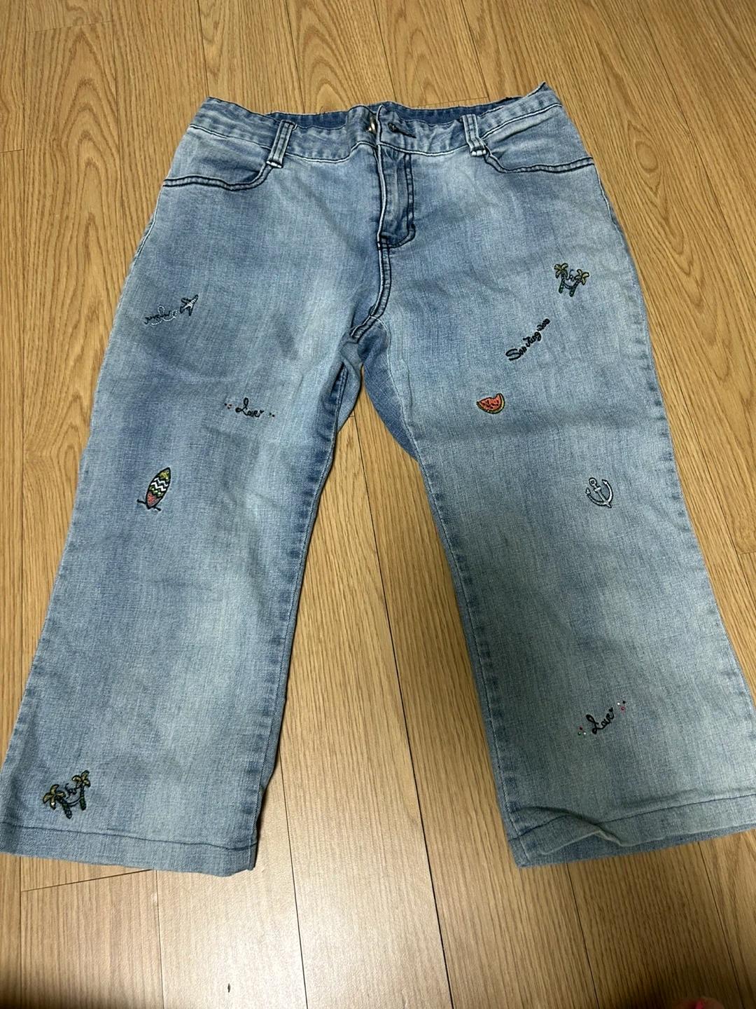 손정완 자수 부츠컷 청바지 3
