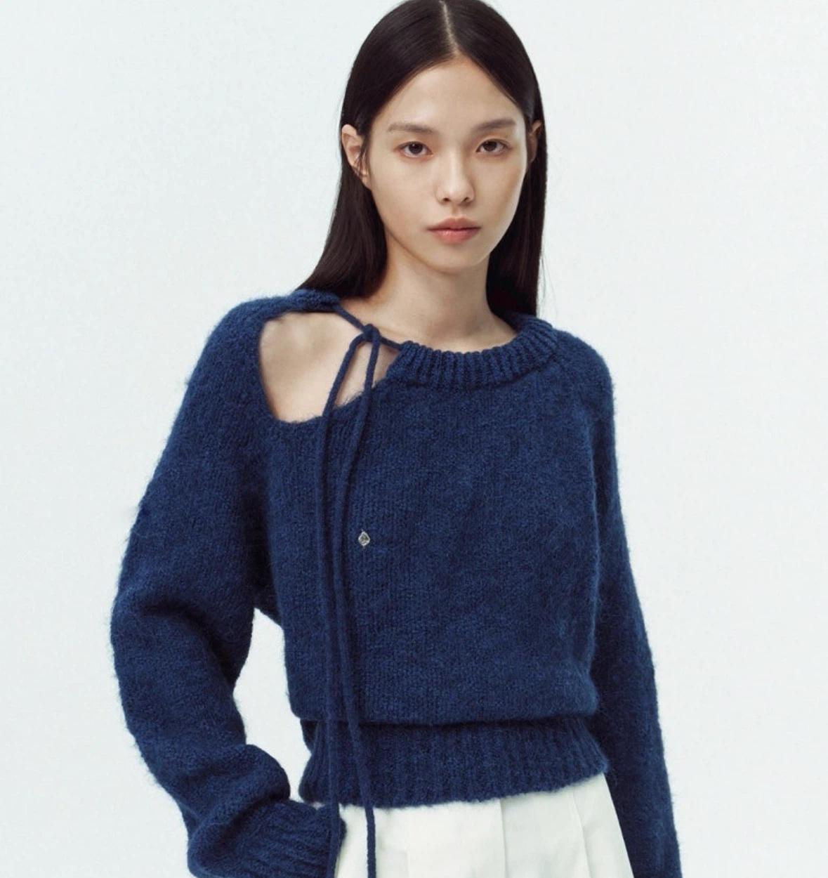 아비에무아 알파카 컷아웃 스웨터 니트 2 2