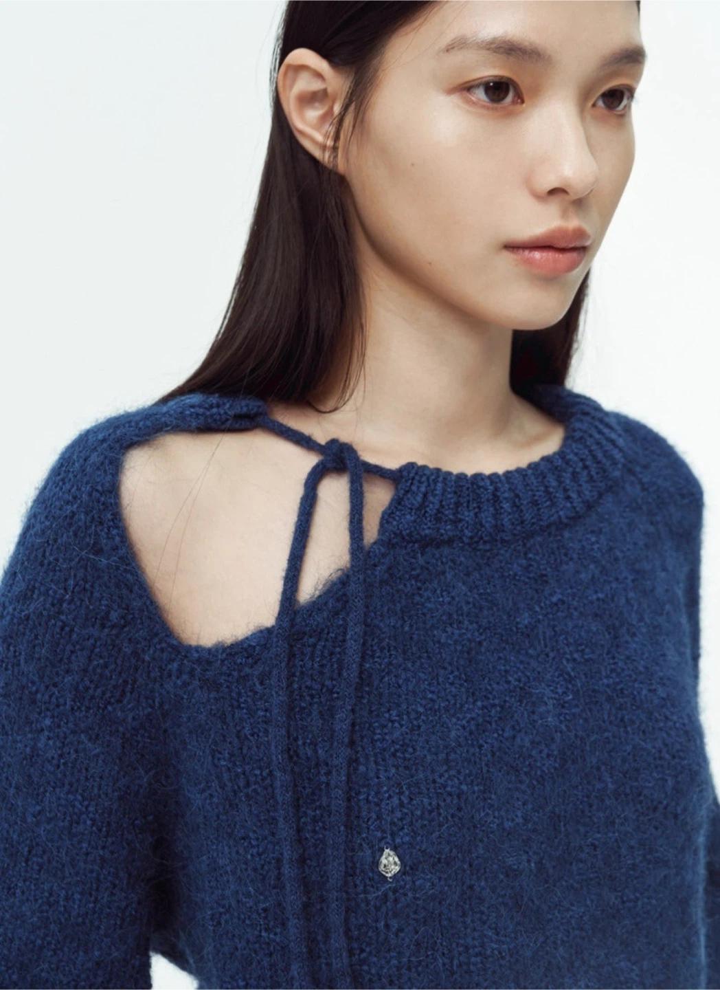 아비에무아 알파카 컷아웃 스웨터 니트 2 3