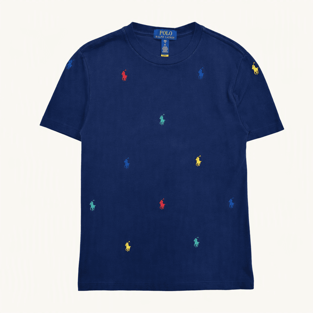 POLO RALPH LAUREN 멀티포니 반팔티 네이비 S