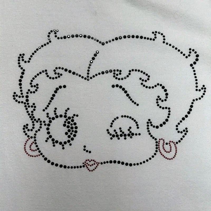 Betty Boop 빈티지 반팔티 화이트 OS 5