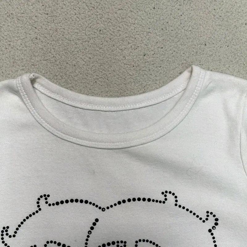 Betty Boop 빈티지 반팔티 화이트 OS 6