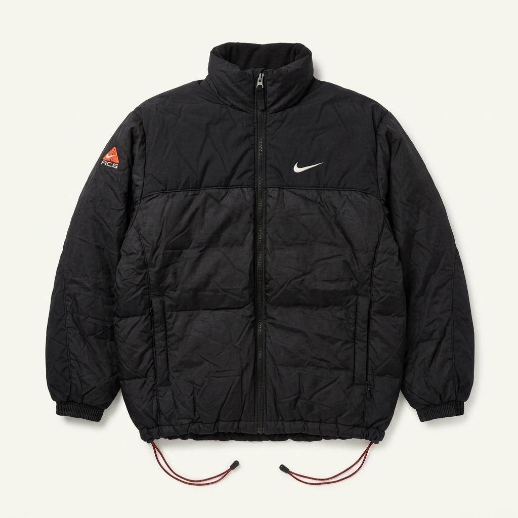 희귀!! 나이키 ACG 올드스쿨 밑단 스트링 패딩 점퍼 XL