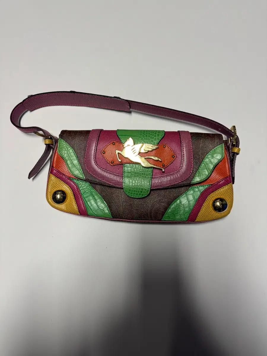 여성 에트로 Etro 고급 라인 홀스 로고 숄더백 + 카드 2