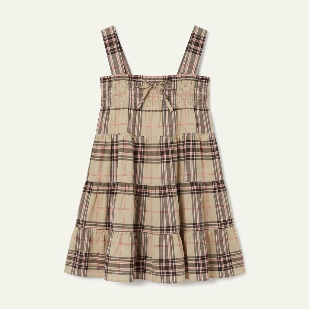 BURBERRY 버버리 코튼 폴리에스터 미니 원피스 여 (M) (H00401)