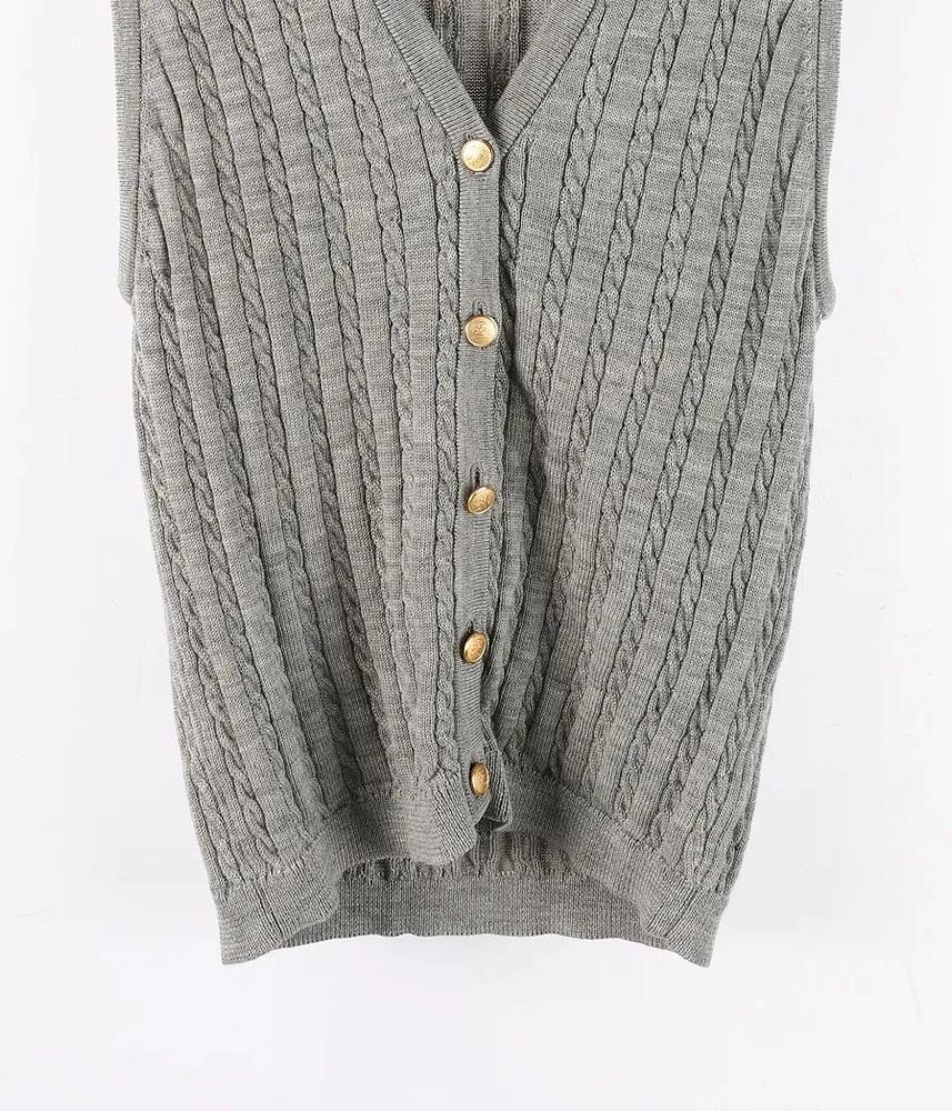 BURBERRY 버버리 울 100% 니트 베스트 여 (F) (C02388) 4