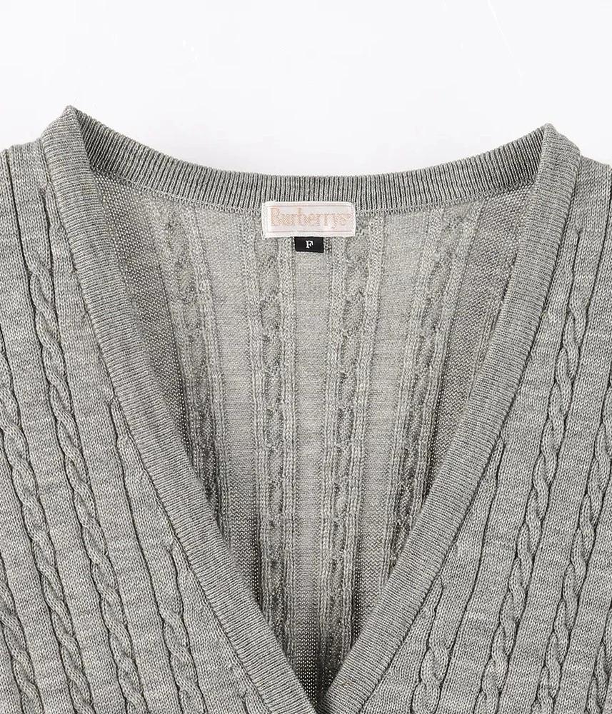 BURBERRY 버버리 울 100% 니트 베스트 여 (F) (C02388) 5