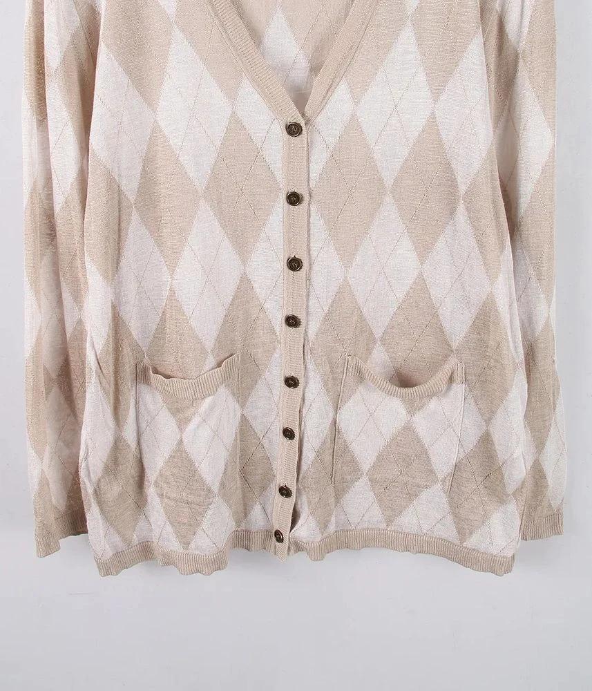 BURBERRY 버버리 폴리에스터 코튼 가디건 여 (XL) (E14025) 4
