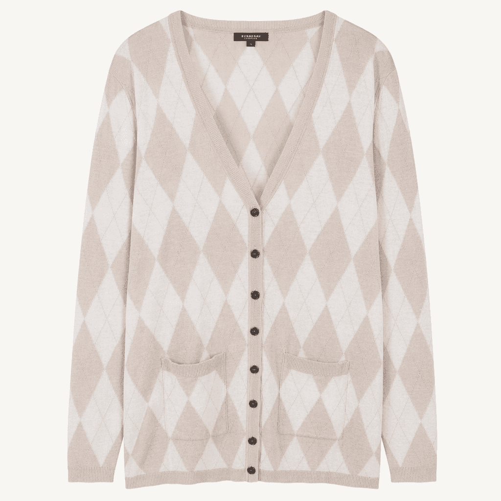 BURBERRY 버버리 폴리에스터 코튼 가디건 여 (XL) (E14025)