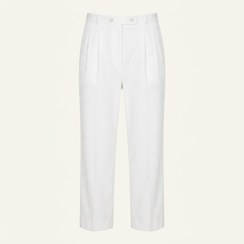 LANVIN 랑방 폴리우레탄 롱 팬츠 여 (27) (D11216)