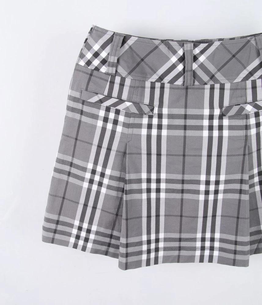 BURBERRY 버버리 코튼 폴리에스터 미니 스커트 여 (24) (D11361) 7