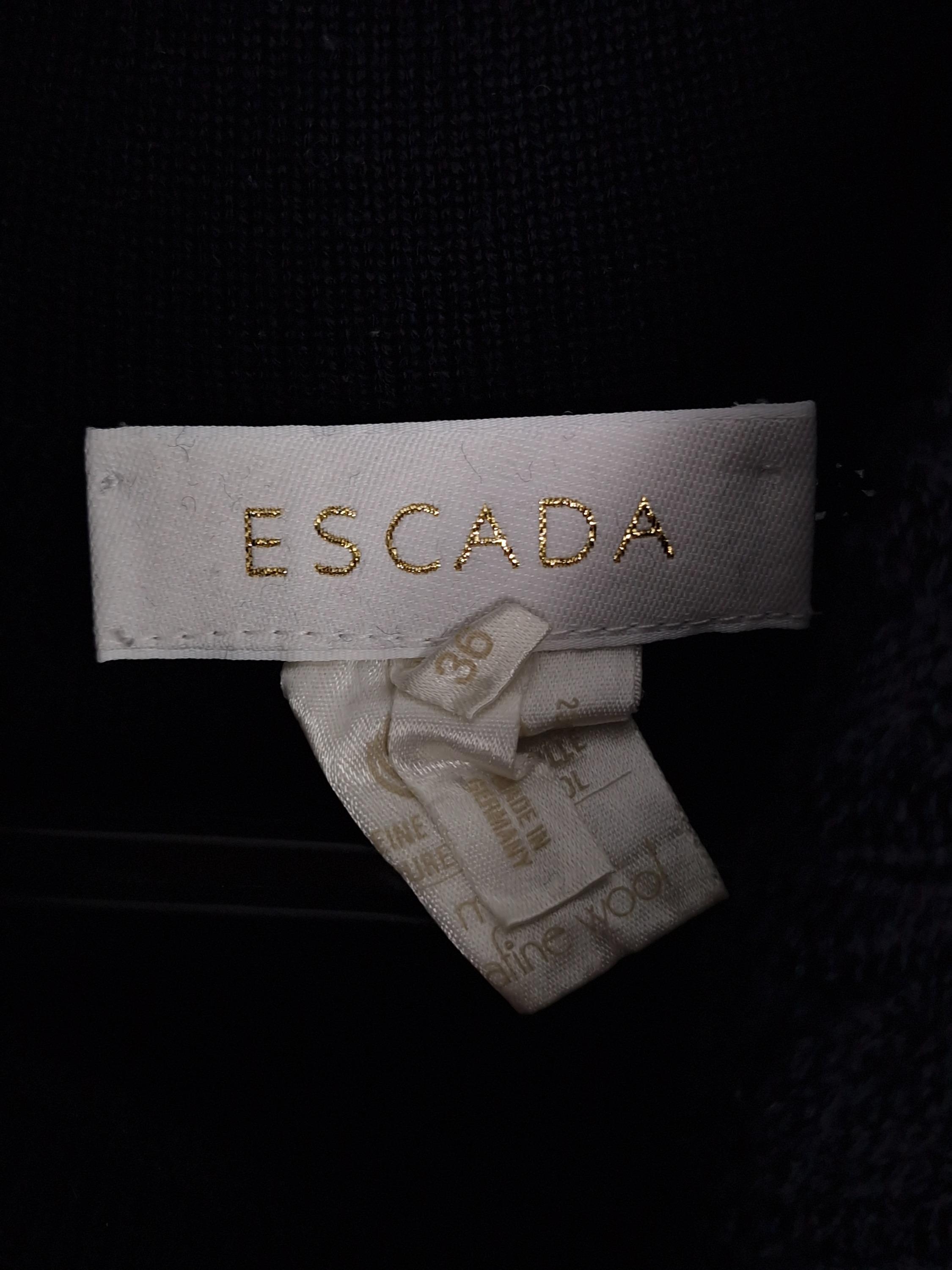 에스카다 ESCADA 검정 반팔 니트 36 [A891] 5