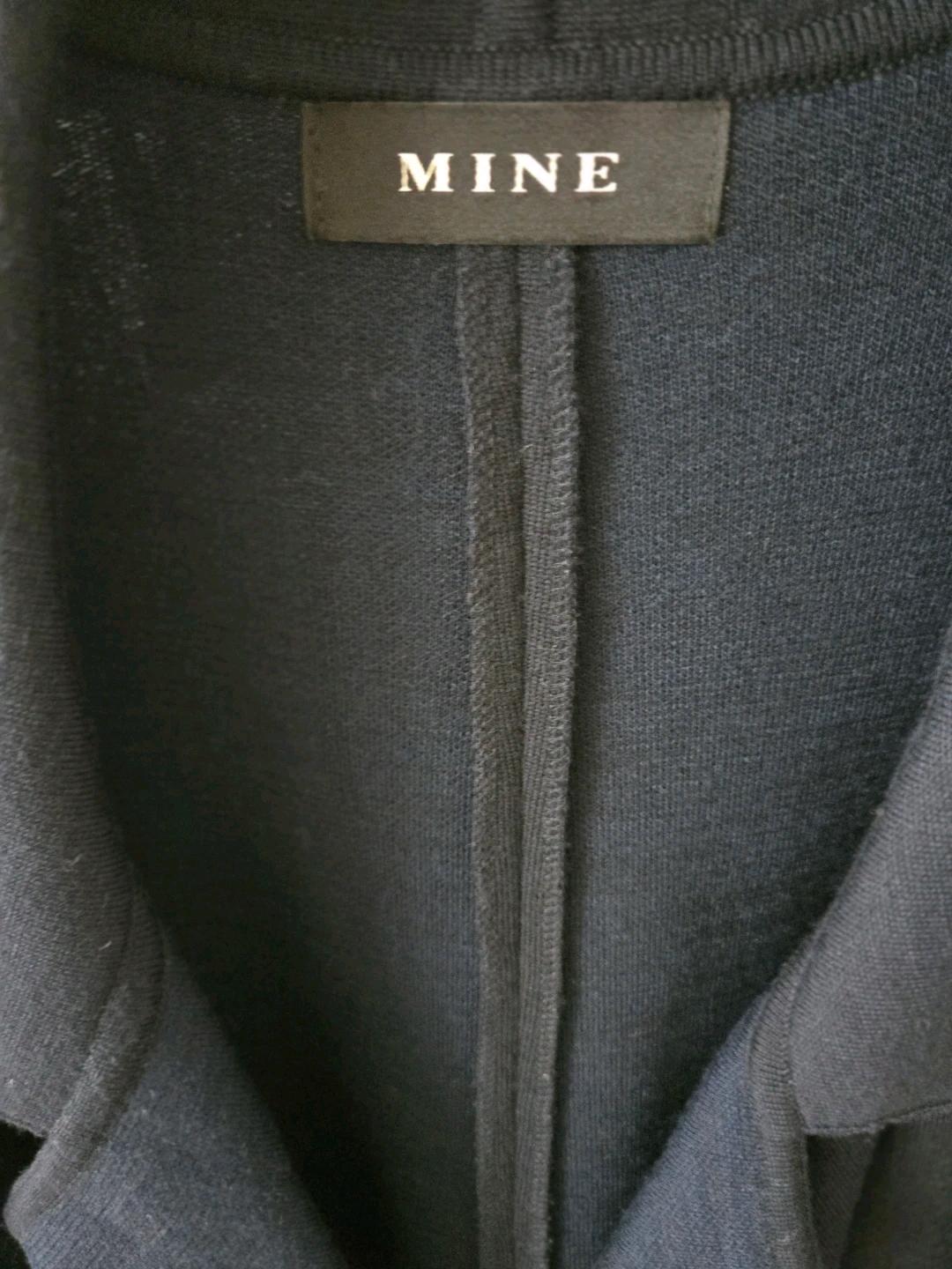 마인 MINE 네이비 오픈카라 가디건 4