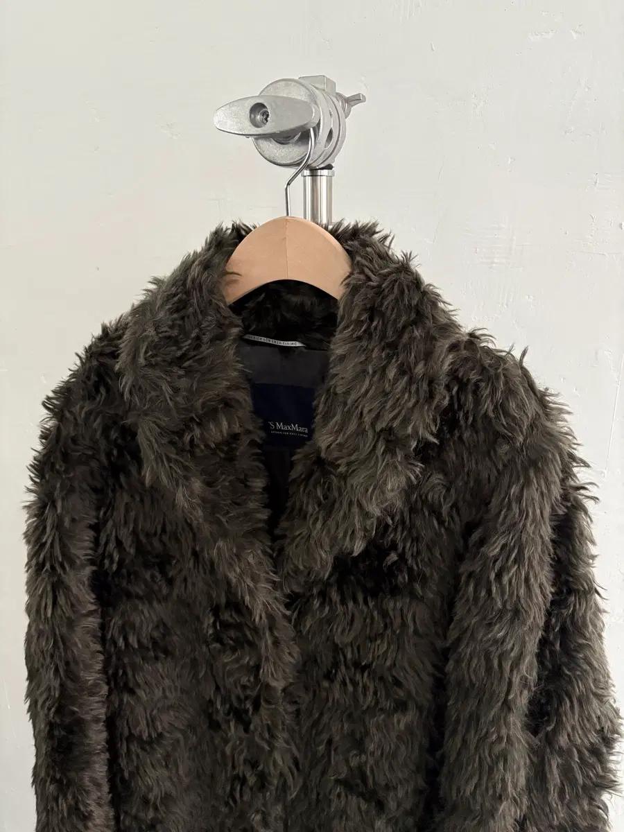 Max Mara 막스마라 카키 퍼 롱 코트 7