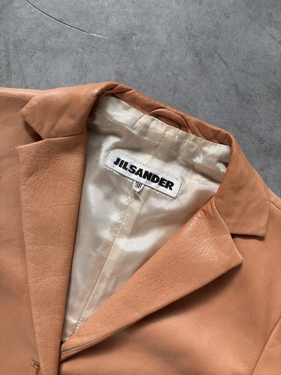 Jil Sander 질샌더 카멜 레더 블레이저 자켓 8