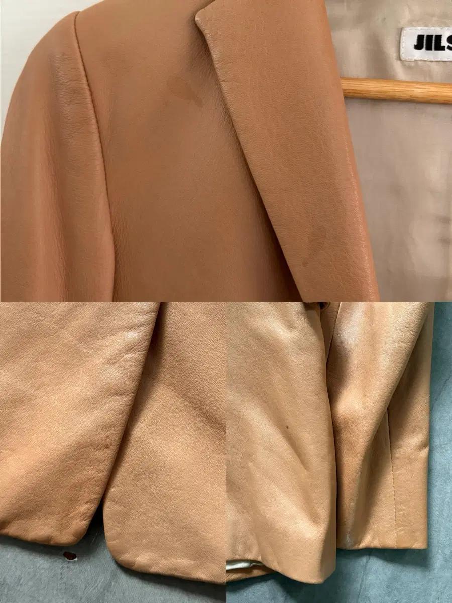 Jil Sander 질샌더 카멜 레더 블레이저 자켓 10