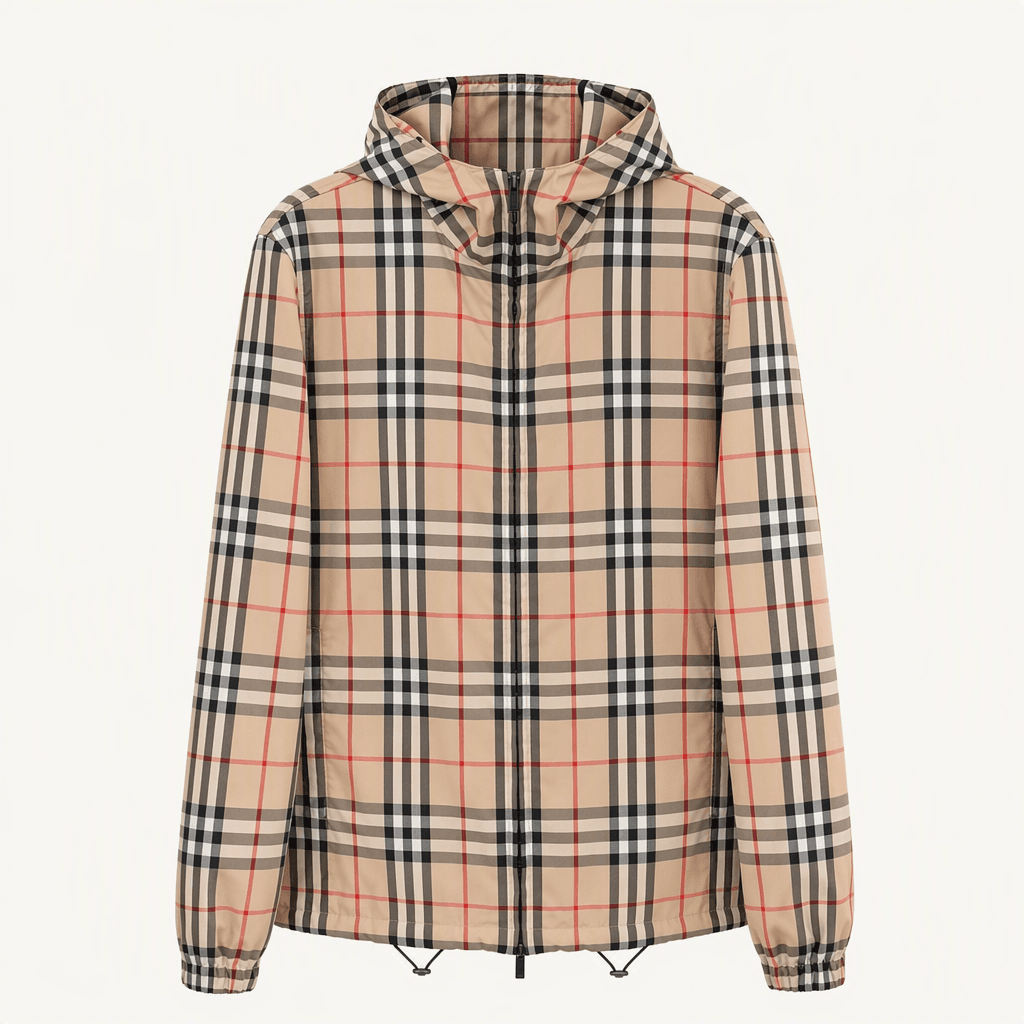 Burberry 버버리 런던 노바체크 후드 자켓 착용컷