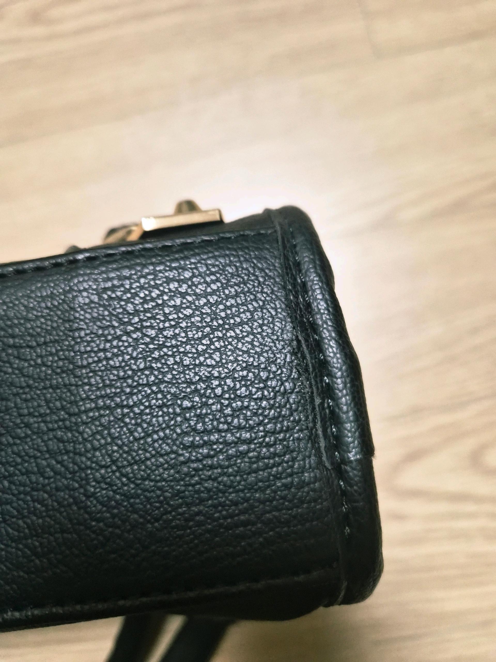 블랙 레더 스터드 숄더백 토트백 12