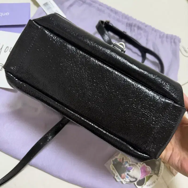 분크 바게트백 블랙 S 새상품 4