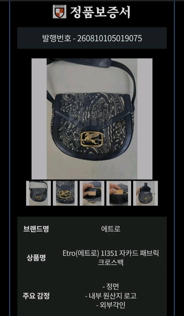 에트로 페이즐리 페가수스 크로스백 3