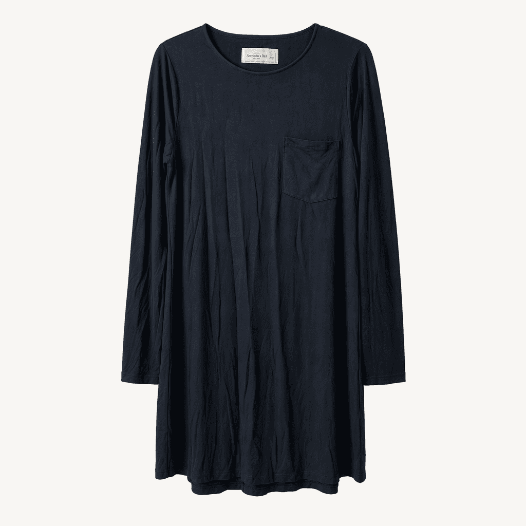 [Abercrombie] 아베크롬비 포켓 롱 원피스 블랙