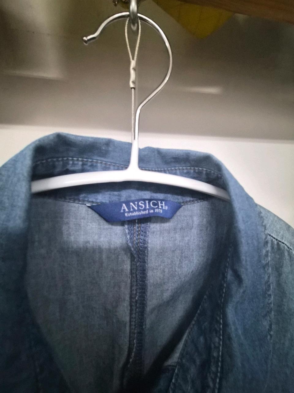 ANSICH 데님 셔츠 스타일 블루종 자켓 5