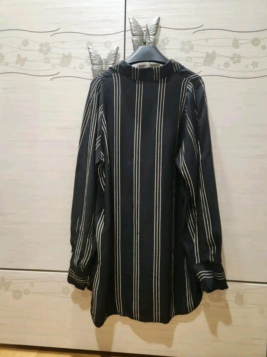 H&M 블랙 스트라이프 셔츠 xs사이즈 3