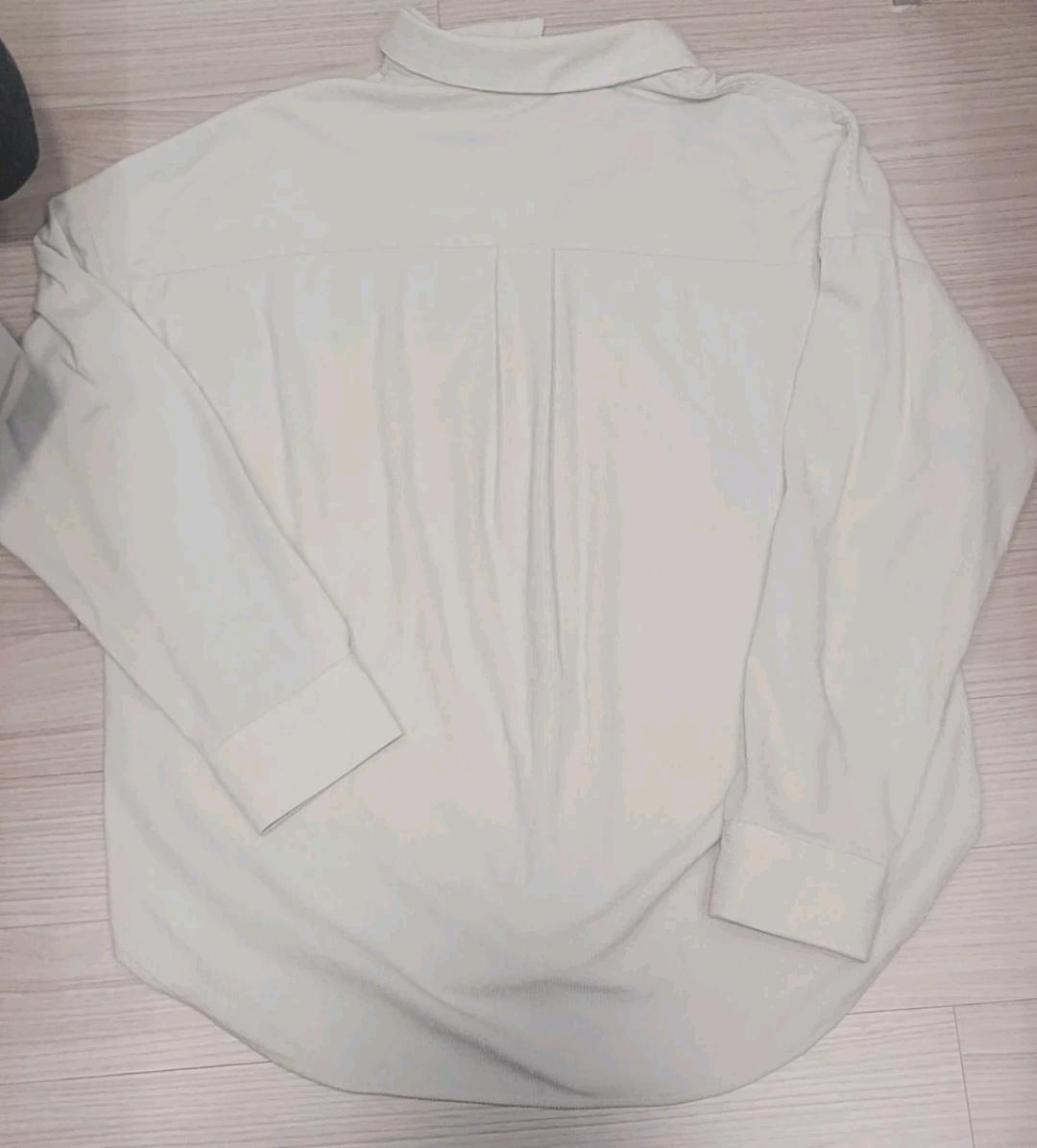 스파오 코듀로이 오버핏 셔츠 M 베이지  4